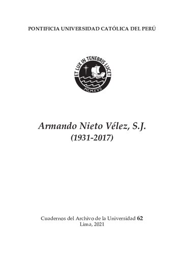 Armando Nieto Vélez, S.J. (1931-2017)