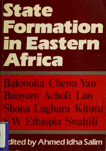 State Formation in Eastern Africa