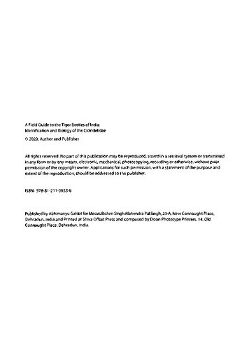 Field Guide to the Tiger Beetles of India: Identification and BIology of the Cicindelidae