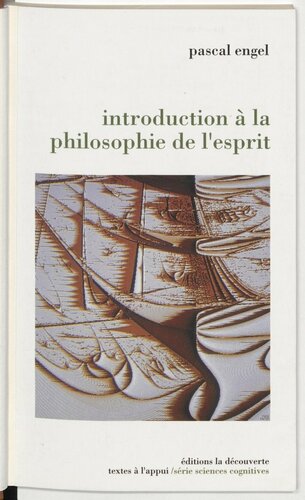 Introduction à la philosophie de l'esprit