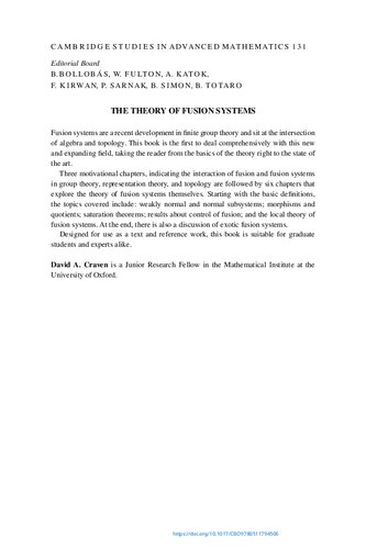 The Theory of Fusion Systems: An Algebraic Approach