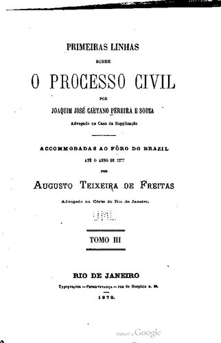 Primeiras linhas sobre o processo civil
