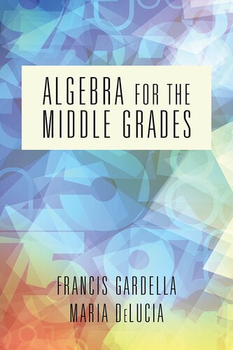 Algebra for the Middle Grades (NA)