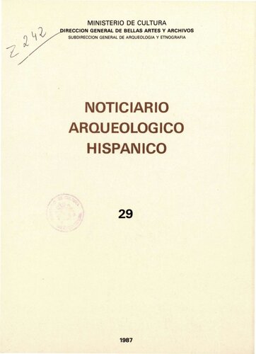 Noticiario arqueológico hispánico