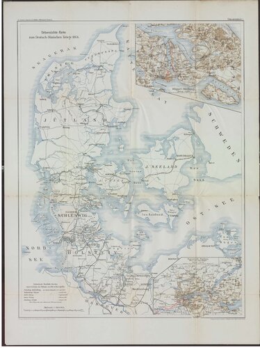 Übersichtskarte zum Deutsch-Dänischen Krieg 1864