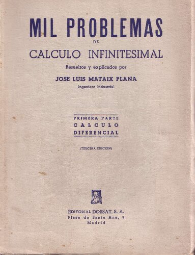 Mil Problemas de Cálculo Infinitesimal