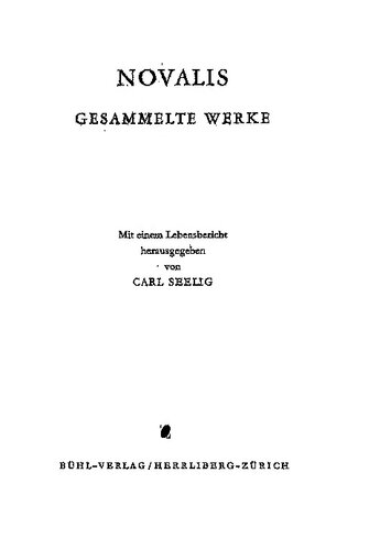 Gesammelte Werke - Vierter Band