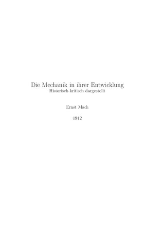 Die Mechanik in ihrer Entwickelung - Bernd Paysan