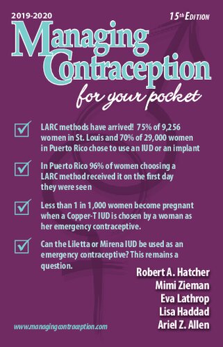 Managing Contraception 2019-2020: for your pocket