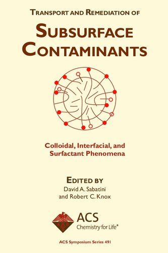 Transport and Remediation of Subsurface Contaminants