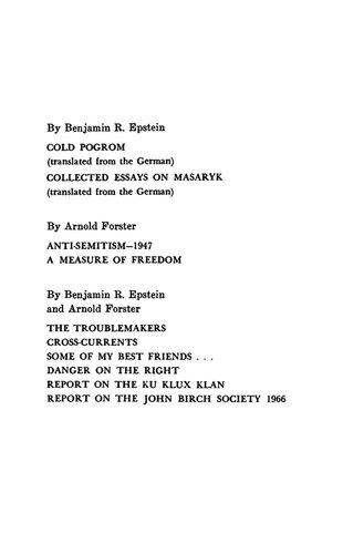 The Radical Right: Report On The John Birch Society And Its Allies