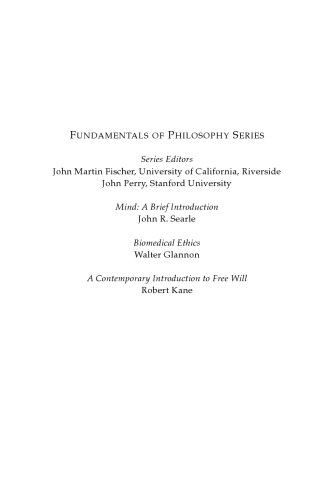 A Contemporary Introduction to Free Will