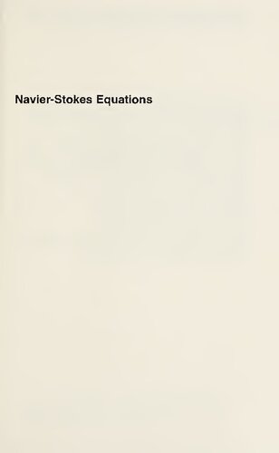 Navier-Stokes Equations