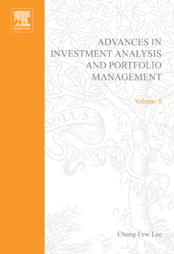 Advances in Investment Analysis and Portfolio Management, Volume 8, Volume 8