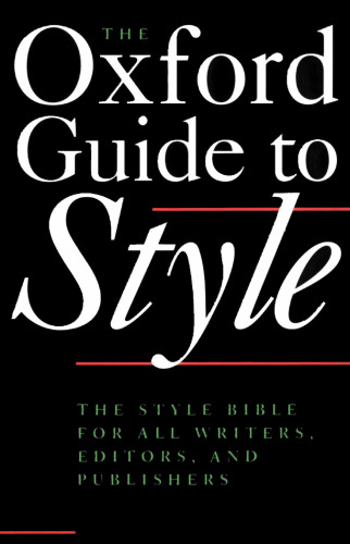 The Oxford Guide to Style