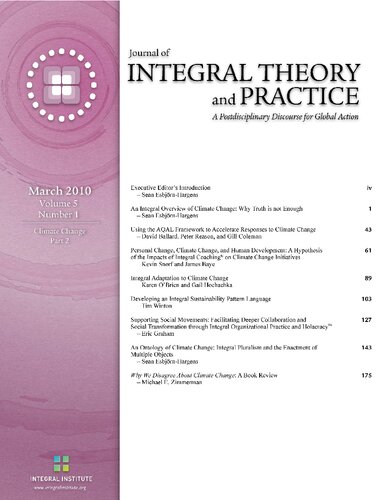Journal of Integral Theory and Practice 2010—Vol. 5, No. 1