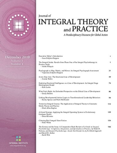 Journal of Integral Theory and Practice 2010—Vol. 5, No. 4