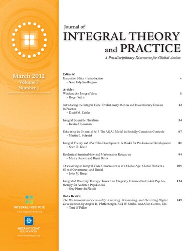 Journal of Integral Theory and Practice 2012—Vol. 7, No. 1