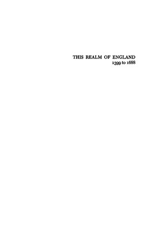 This Realm Of England, 1399 To 1688