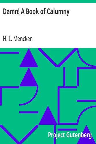 Damn! A Book of Calumny