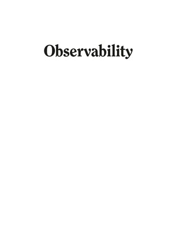 Observability: A New Theory Based on the Group of Invariance