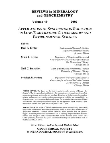 APPLICATIONS OF SYNCHROTRON RADIATION IN LOW -TEMPERATURE GEOCHEMISTRY AND ENVIRONMENTAL SCIENCES