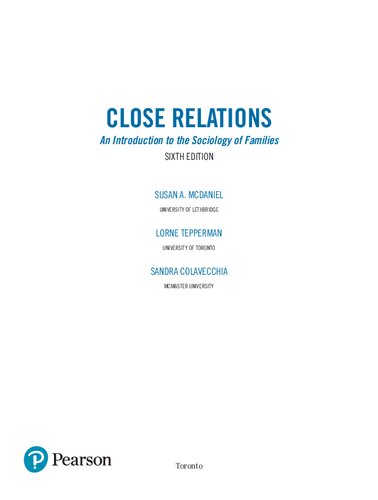 Close Relations: An Introduction to the Sociology of Families, 6th edition