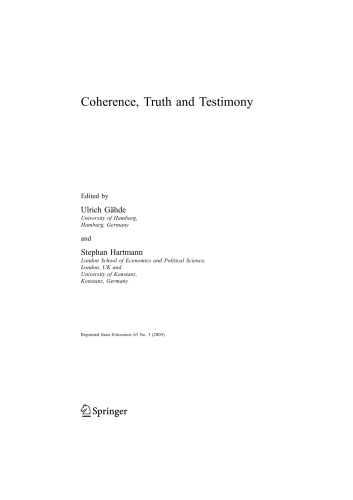 Coherence, Truth and Testimony