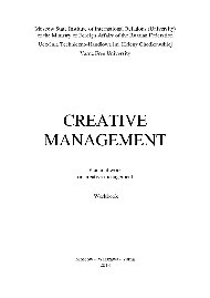 Creative management. Practical work