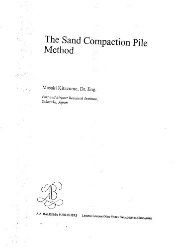 The Sand Compaction Pile Method