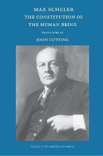 On the Constitution of the Human Being: From the Posthumous Works, Volumes 11 & 12