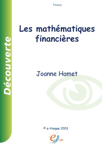 Les mathématiques financières