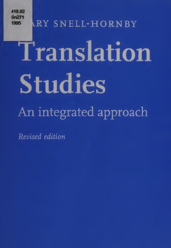 Translation studies - An integrated approach