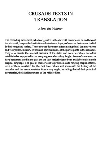 The Rare and Excellent History of Saladin or al-Nawadir al-Sultaniyya wa'l-Mahasin al-Yusufiyya by Baha' al-Din Ibn Shaddad