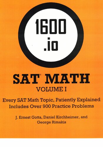 1600.io Sat Math orange book volume 1 (first 175 pgs)