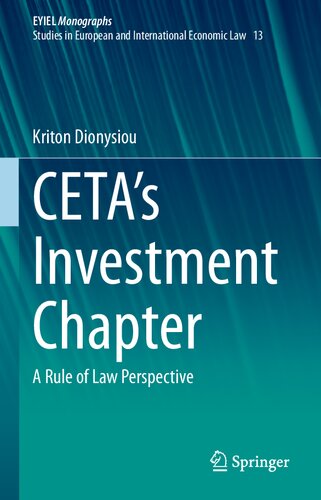 CETA's Investment Chapter: A Rule of Law Perspective