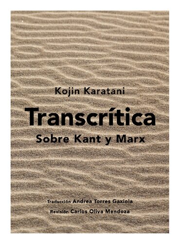Transcrítica. Sobre Kant y Marx