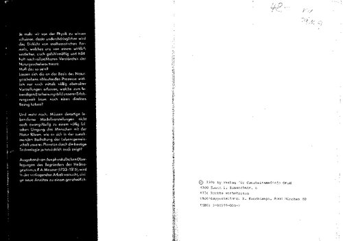 Der Kosmonenraum Ansätze zu e. ganzheitl. Betrachtung von Raum, Zeit, Leben u. Materie aufgrund e. erw. Neuformulierung d. Physik F. A. Mesmers