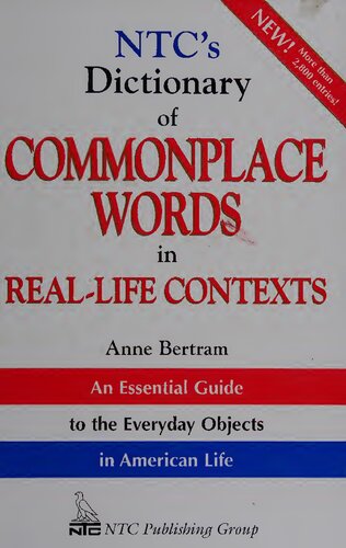 NTC's Dictionary of Commonplace Words in Real-Life Contexts (Properly Bookmarked)