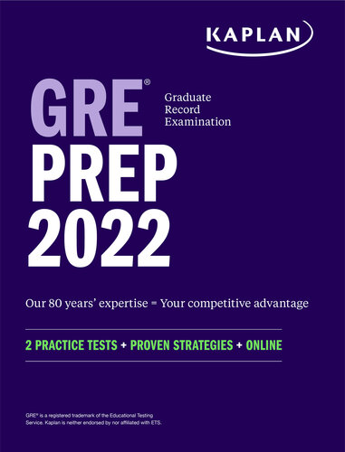 GRE Prep 2022: 2 Practice Tests + Proven Strategies + Online