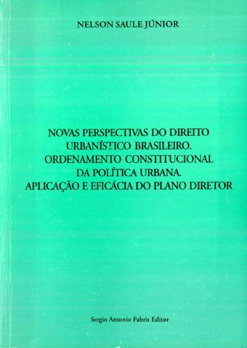 Novas Perspectivas Do Direito Urbanistico