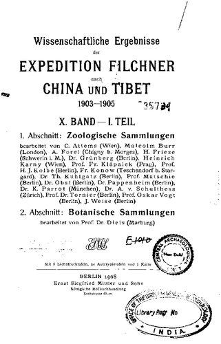 Zoologische Sammlungen / Botanische Sammlungen