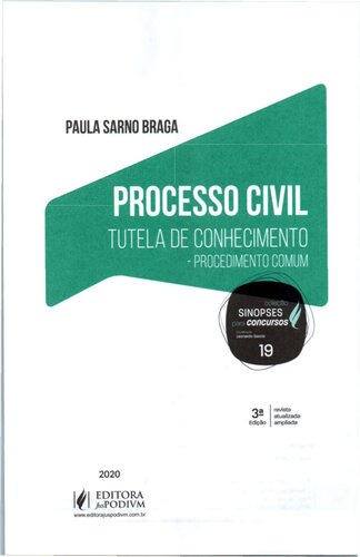 SINOPSES PARA CONCURSOS - V. 19 - PROCESSO CIVIL