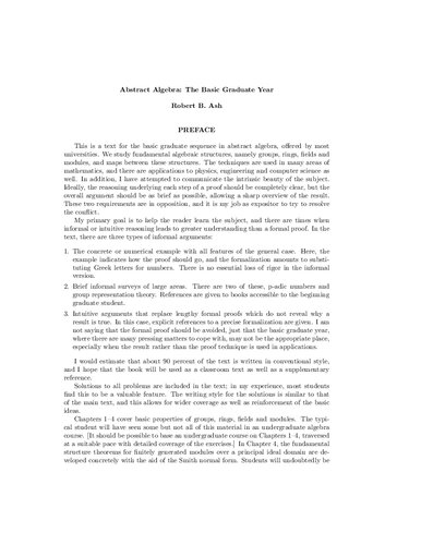 Basic Abstract Algebra: For Graduate Students and Advanced Undergraduates