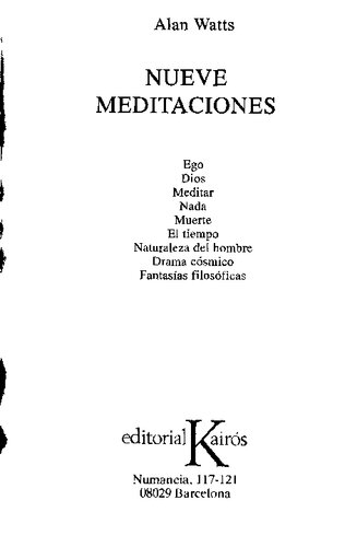 Nueve meditaciones