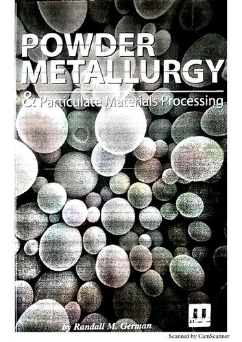 Powder Metallurgy & Particulate Materials Processing