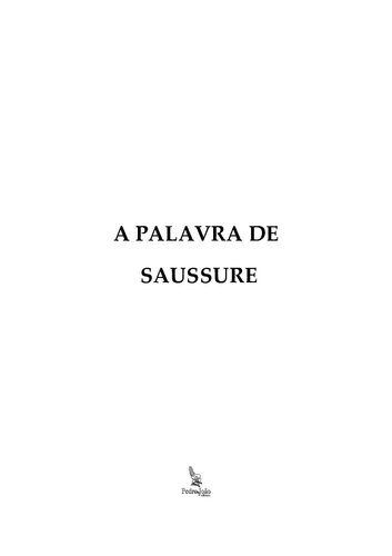 A palavra de Saussure