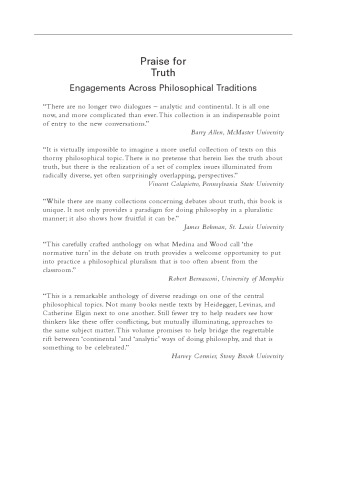 Truth: Engagements Across Philosophical Traditions (Blackwell Readings in Continental Philosophy)