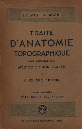 Traite d'anatomie topographique