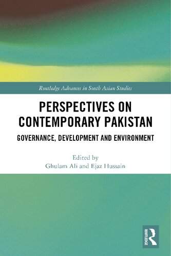 Perspectives on Contemporary Pakistan: Governance, Development and Environment